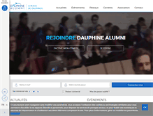 Tablet Screenshot of dauphine-alumni.org